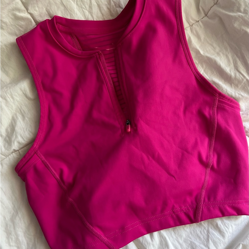 Pink workout top